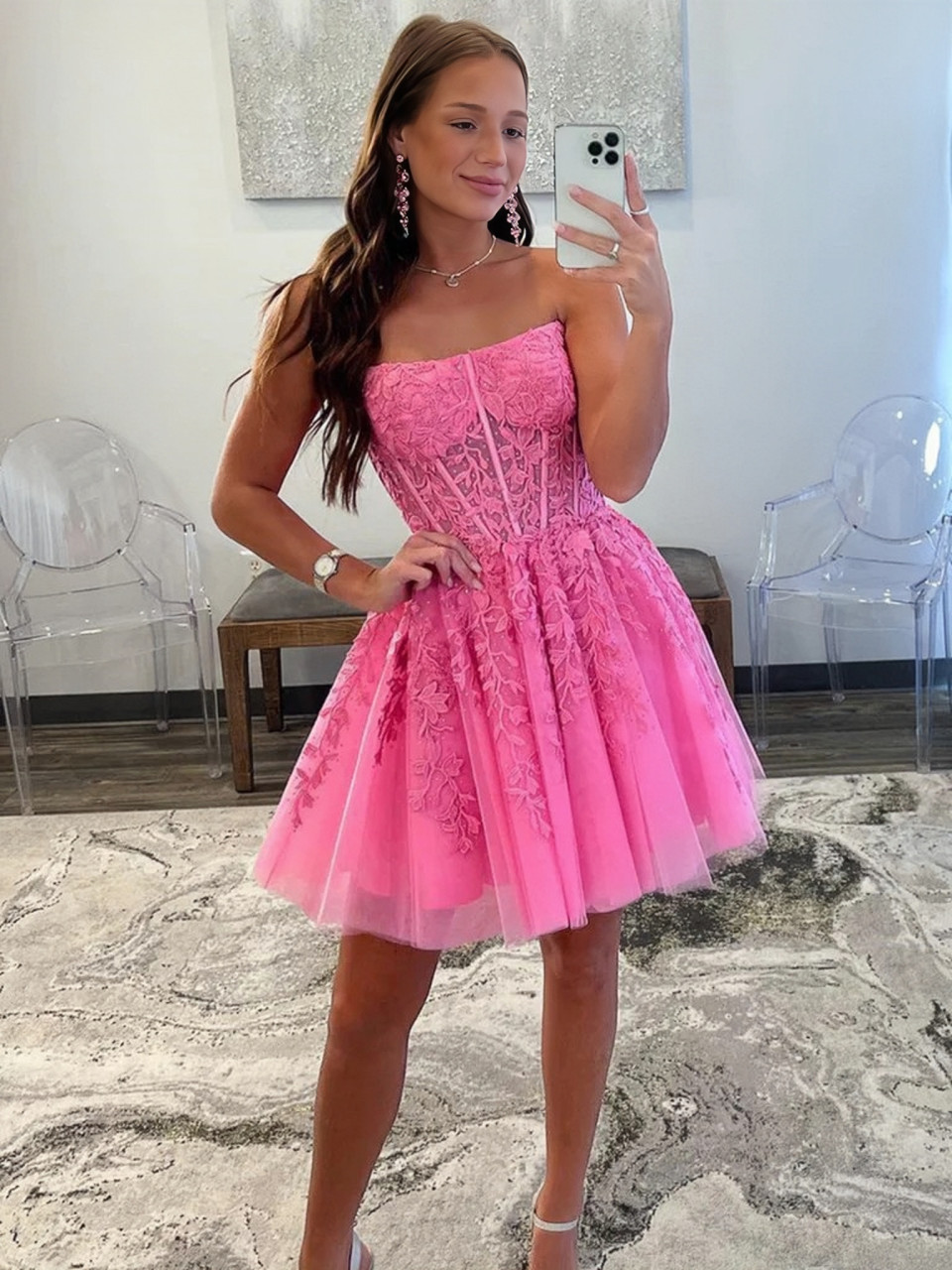 pink hoco dresses 2023